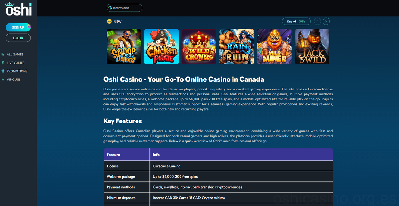 Oshi Casino Casino